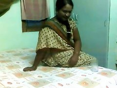 Delightful Indian Aunty Drilled By Mature Boyfrend On Hidden Livecam