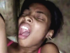 Happy Blowjob Tiny Ebony